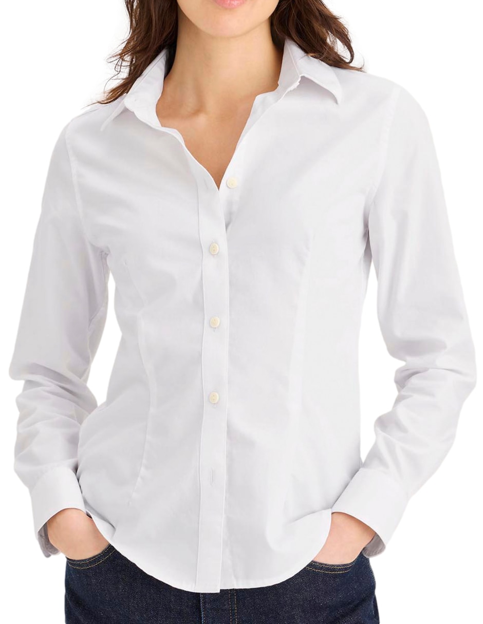Blusa camisera manga larga para mujer 2