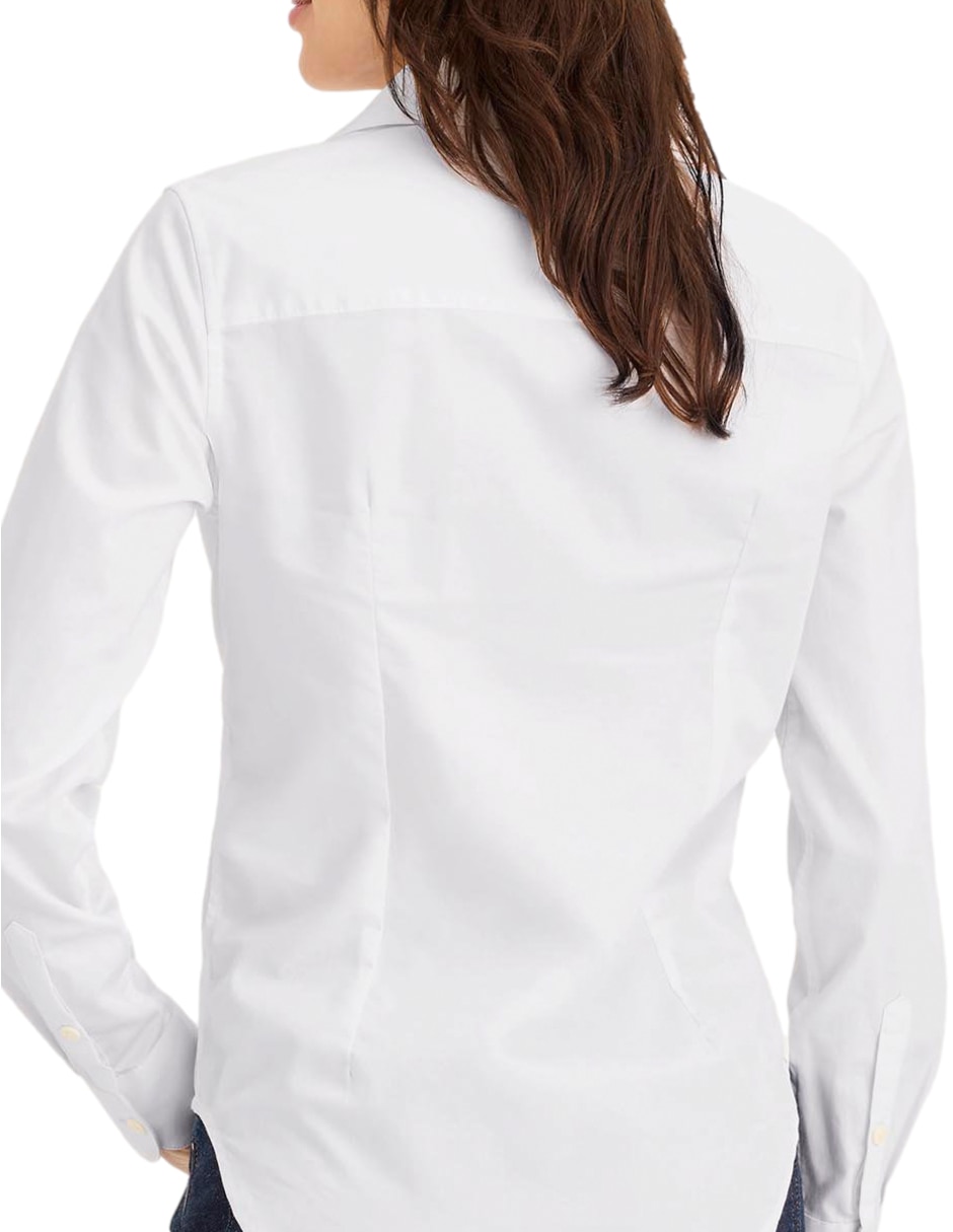 Blusa camisera manga larga para mujer 4