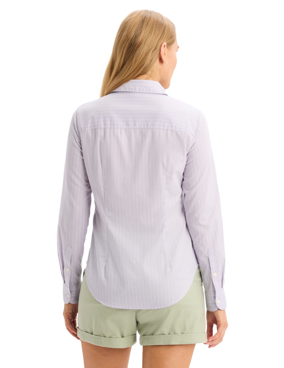 Blusa camisera manga larga para mujer 2