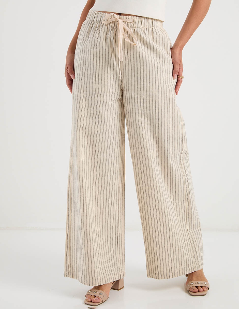 Pantalón relaxed flare para mujer