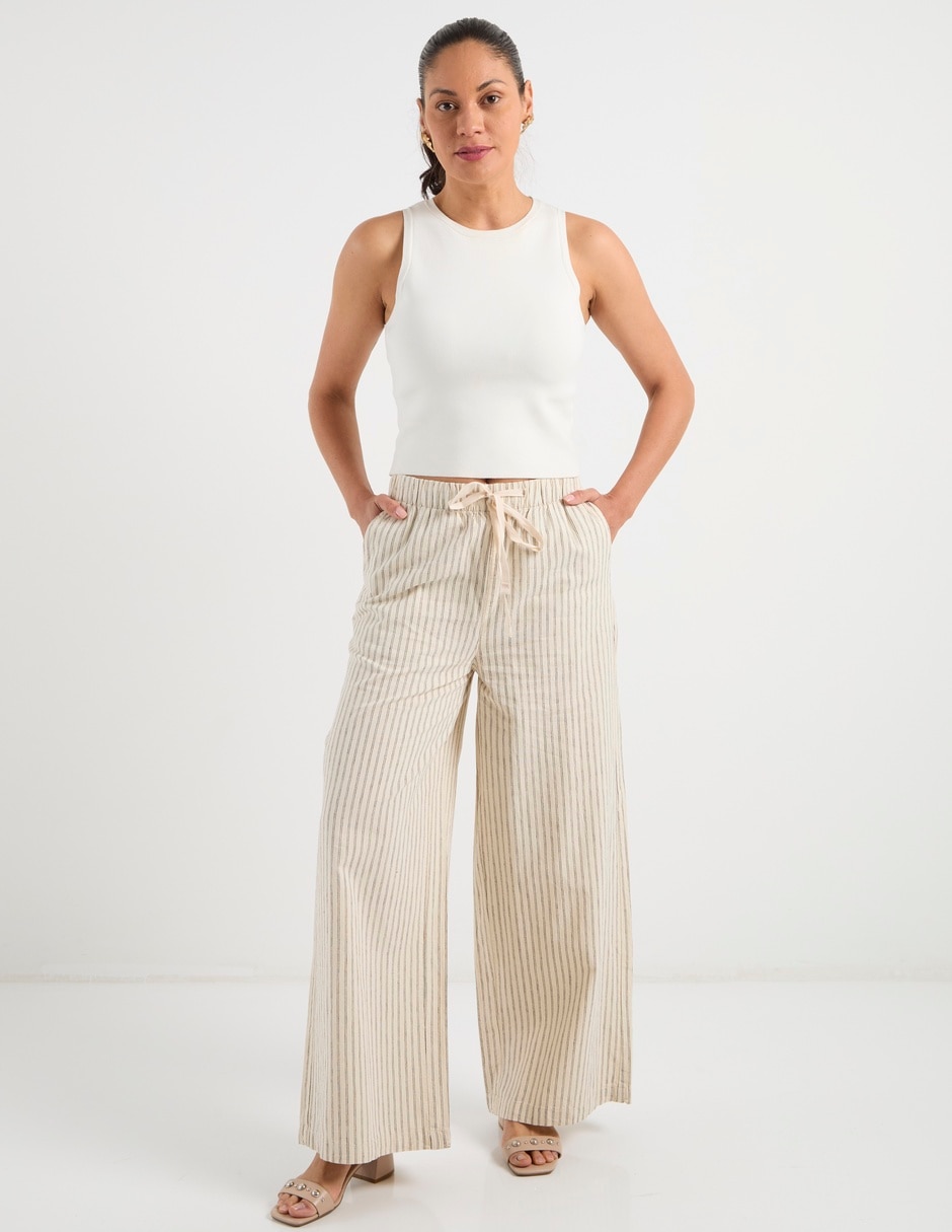 Pantalón relaxed flare para mujer 2