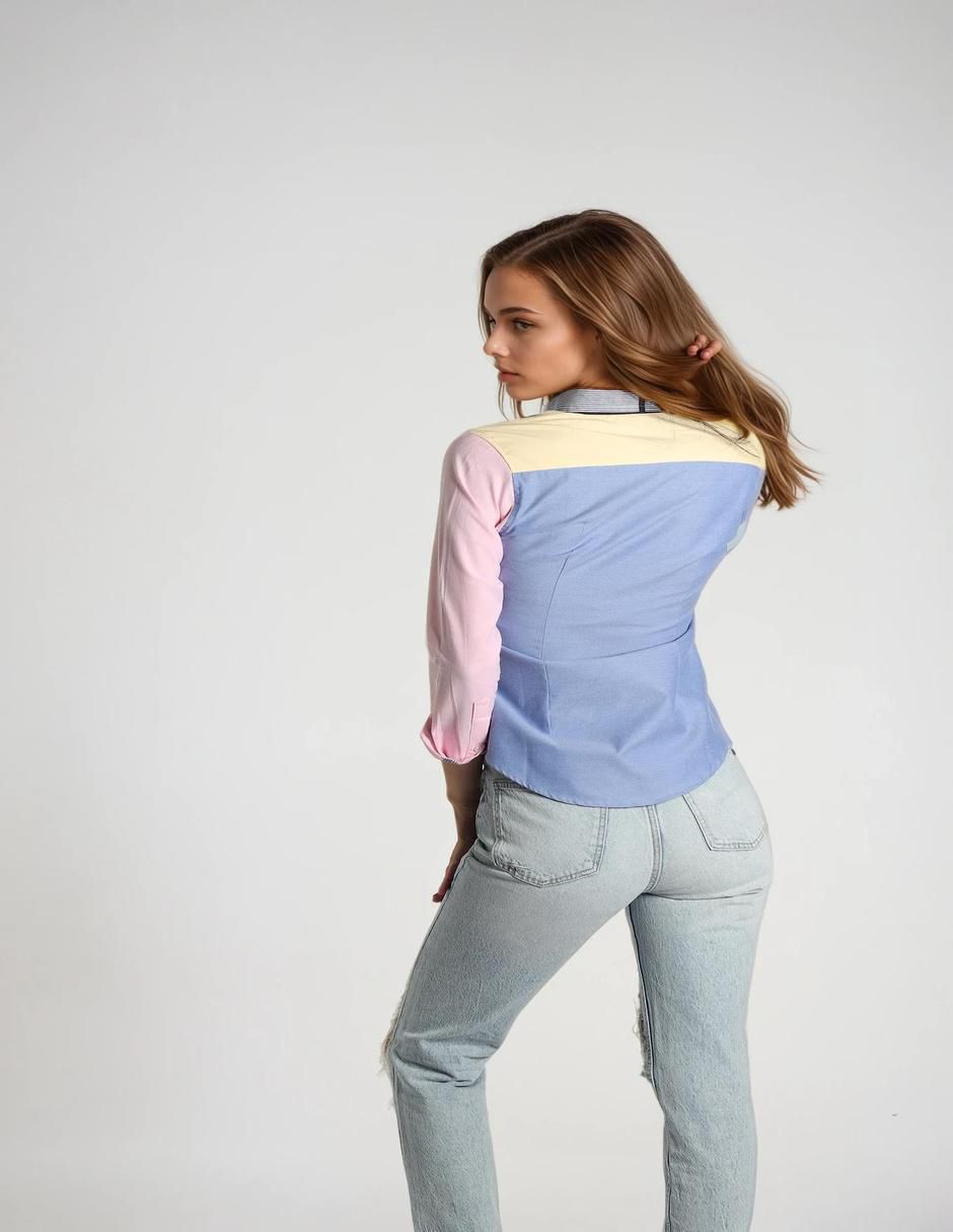 Blusa camisera manga larga para mujer 2