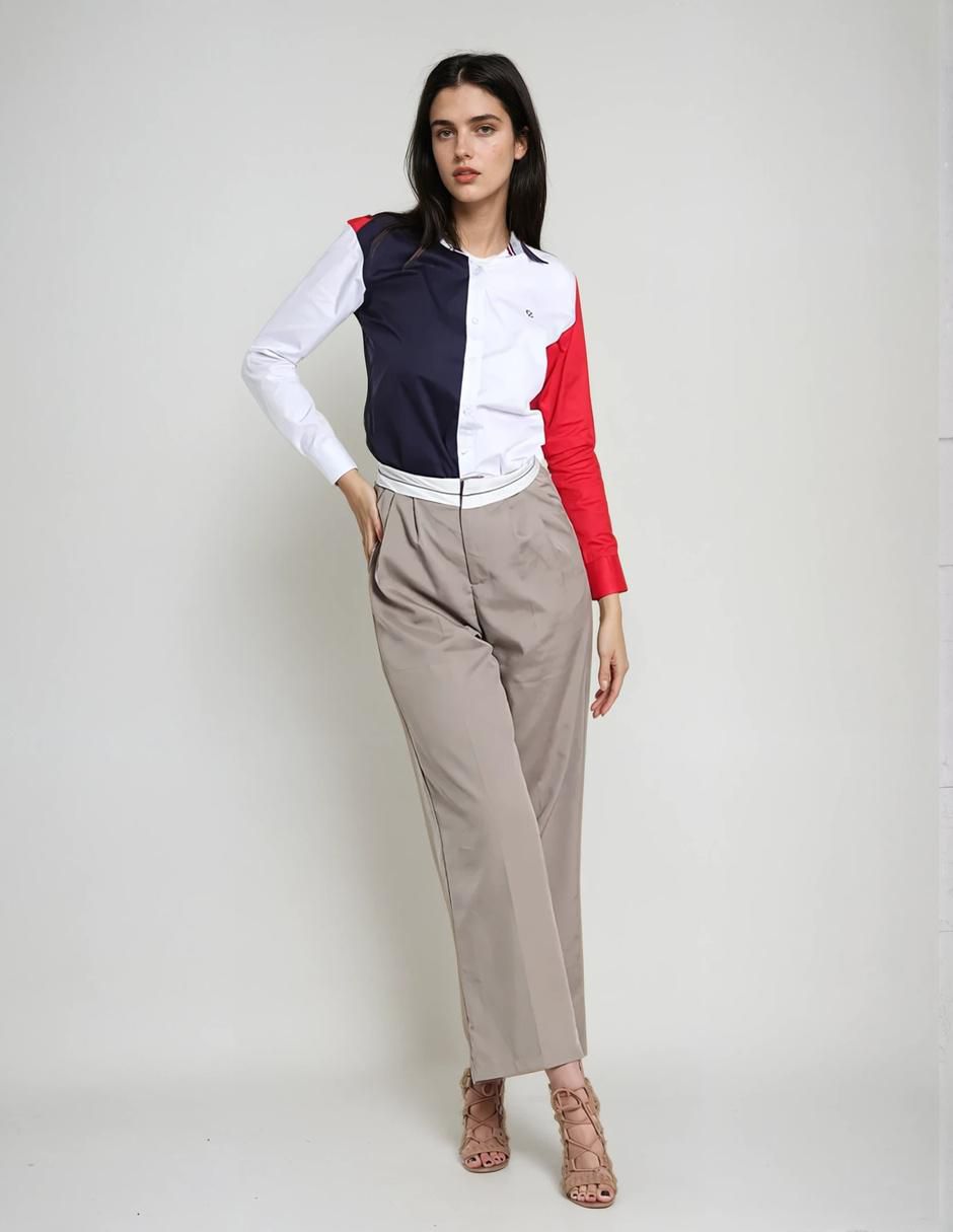 Blusa camisera manga larga para mujer 2