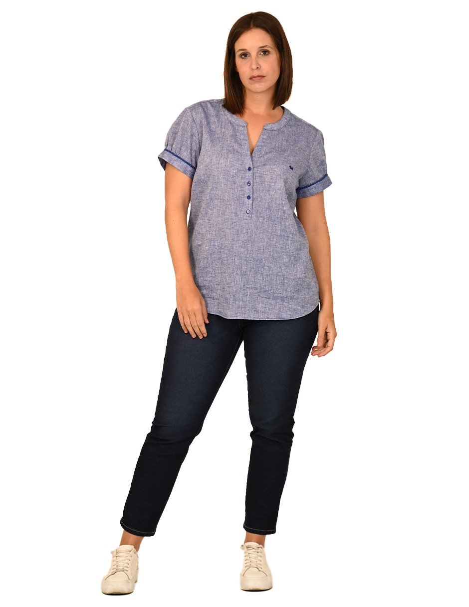 Blusa manga corta para mujer 2