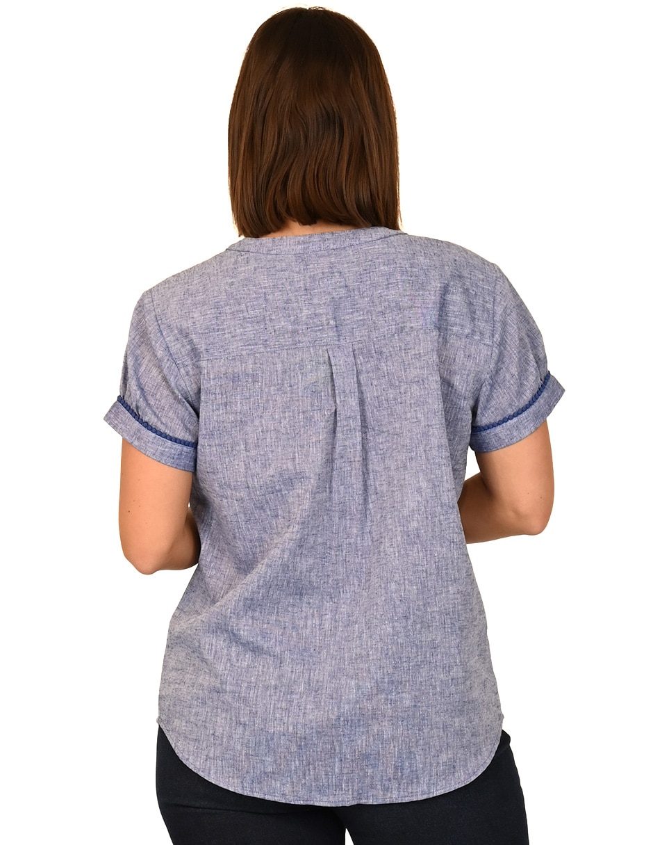Blusa manga corta para mujer 3