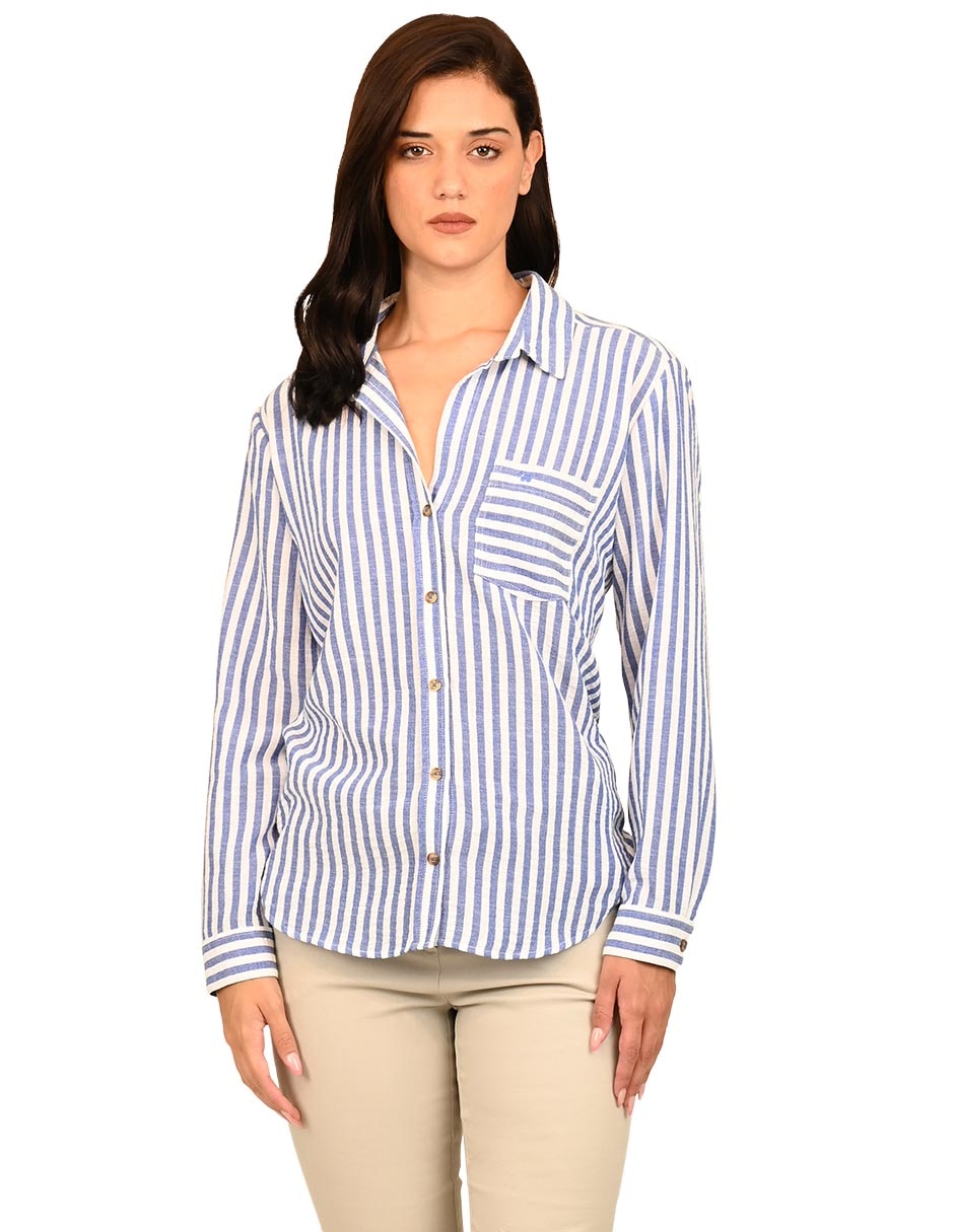 Blusa manga larga para mujer