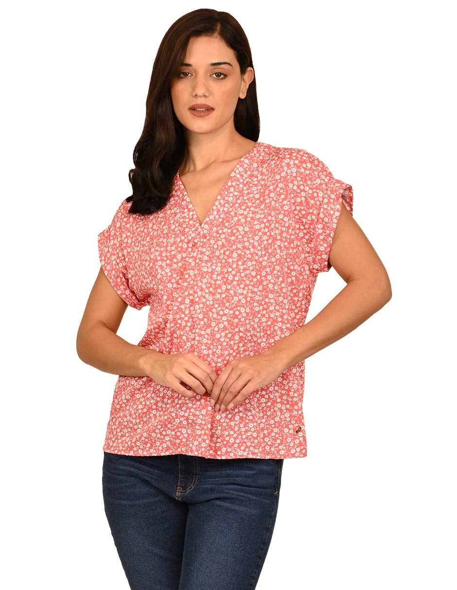 BLUSA FERRIONI M28633 REGUL, CH, CORAL