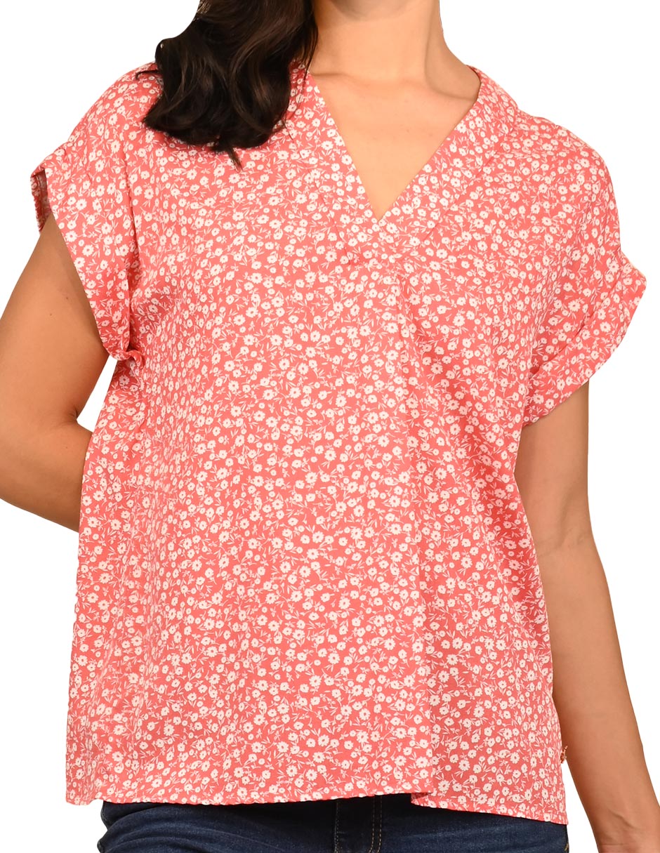 Blusa manga corta para mujer 4
