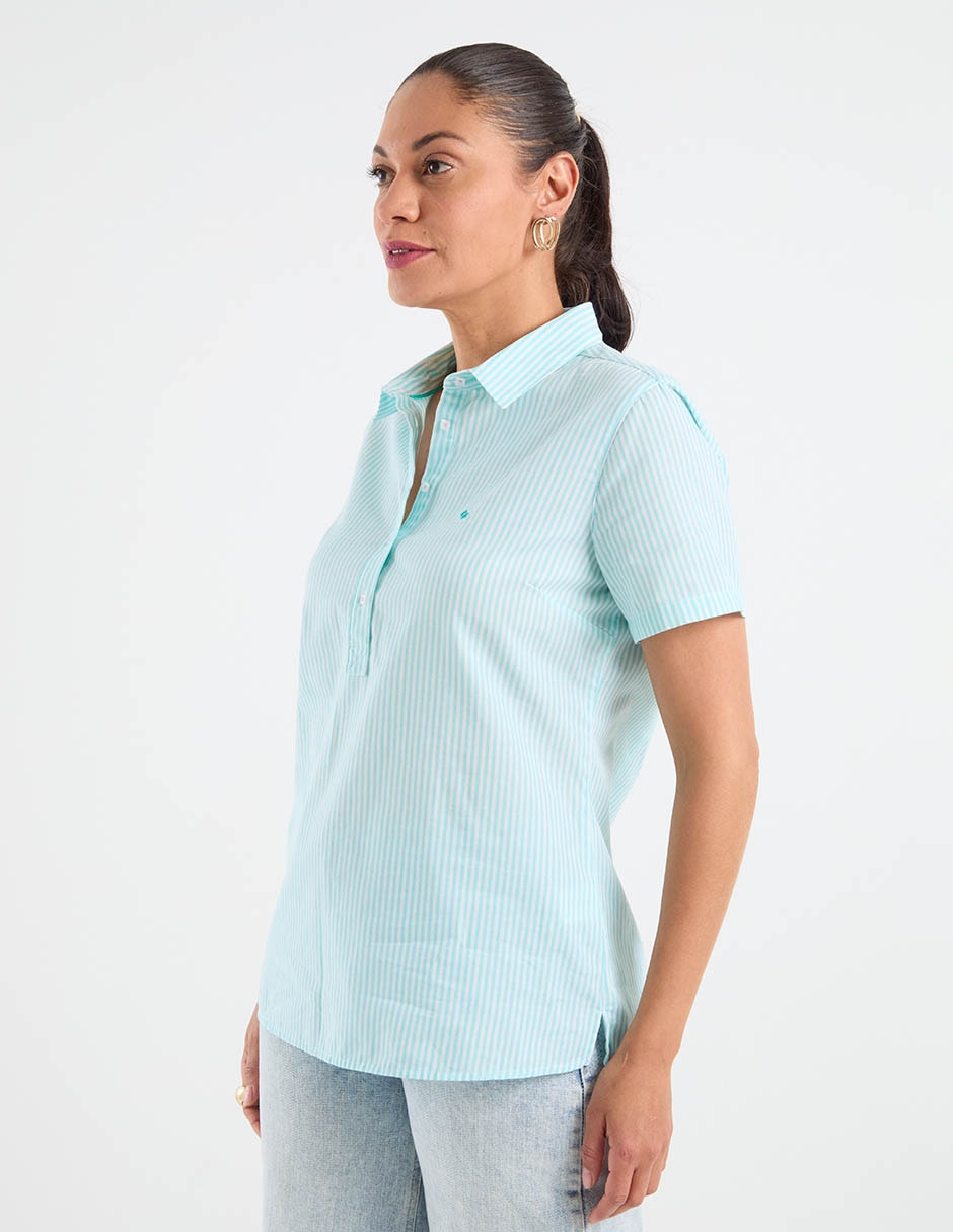 Blusa manga corta para mujer