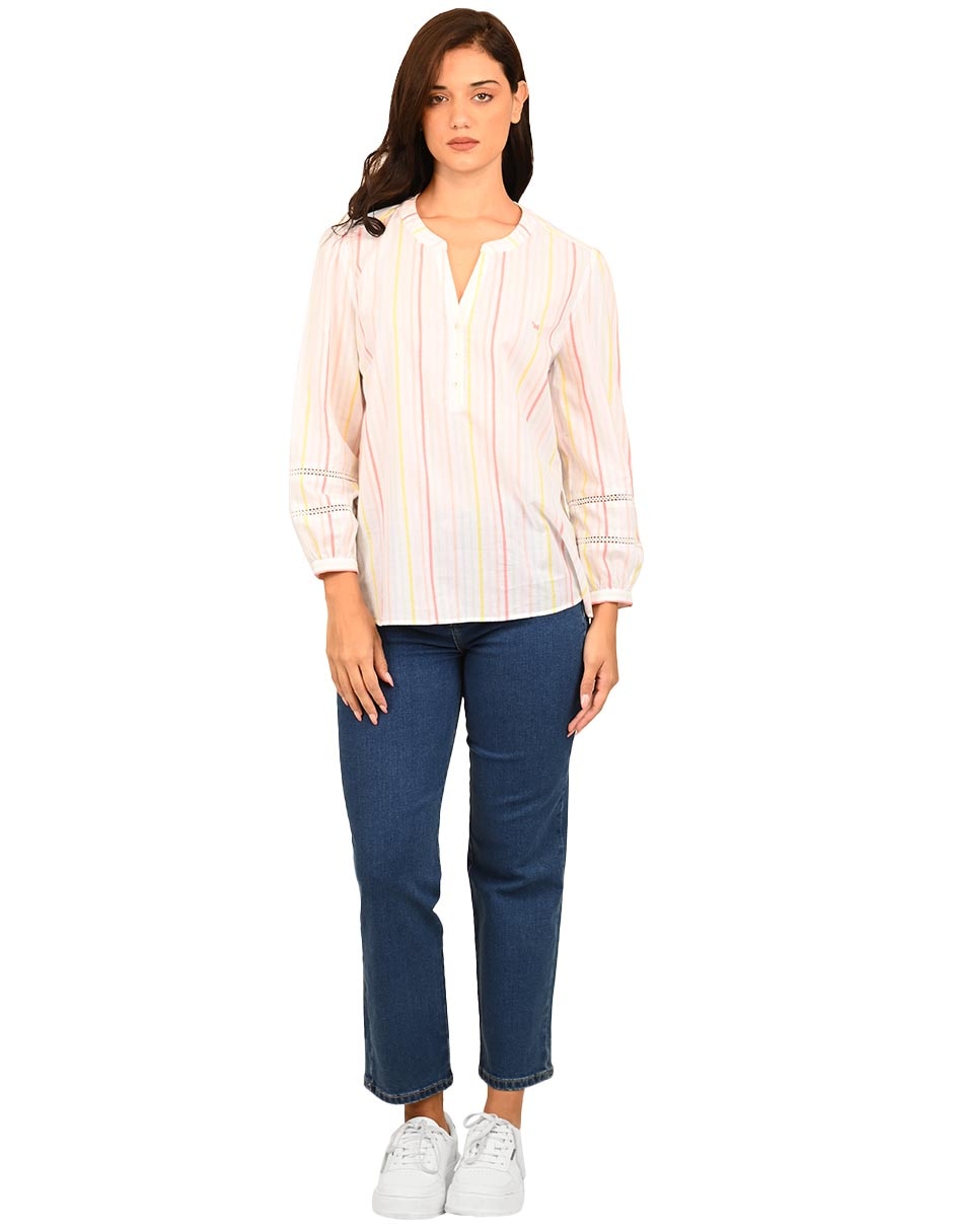 Blusa manga 3/4 para mujer