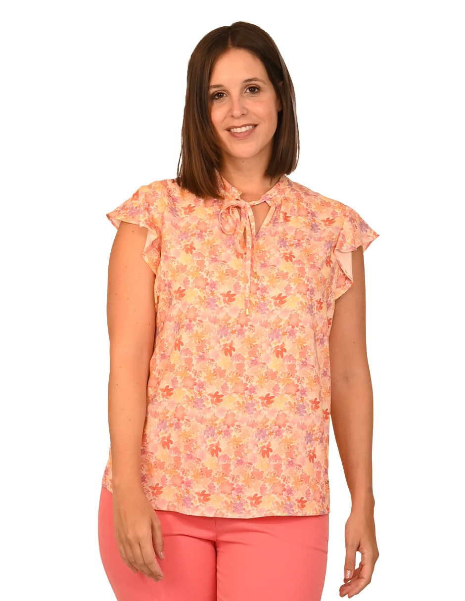 Blusa manga corta para mujer