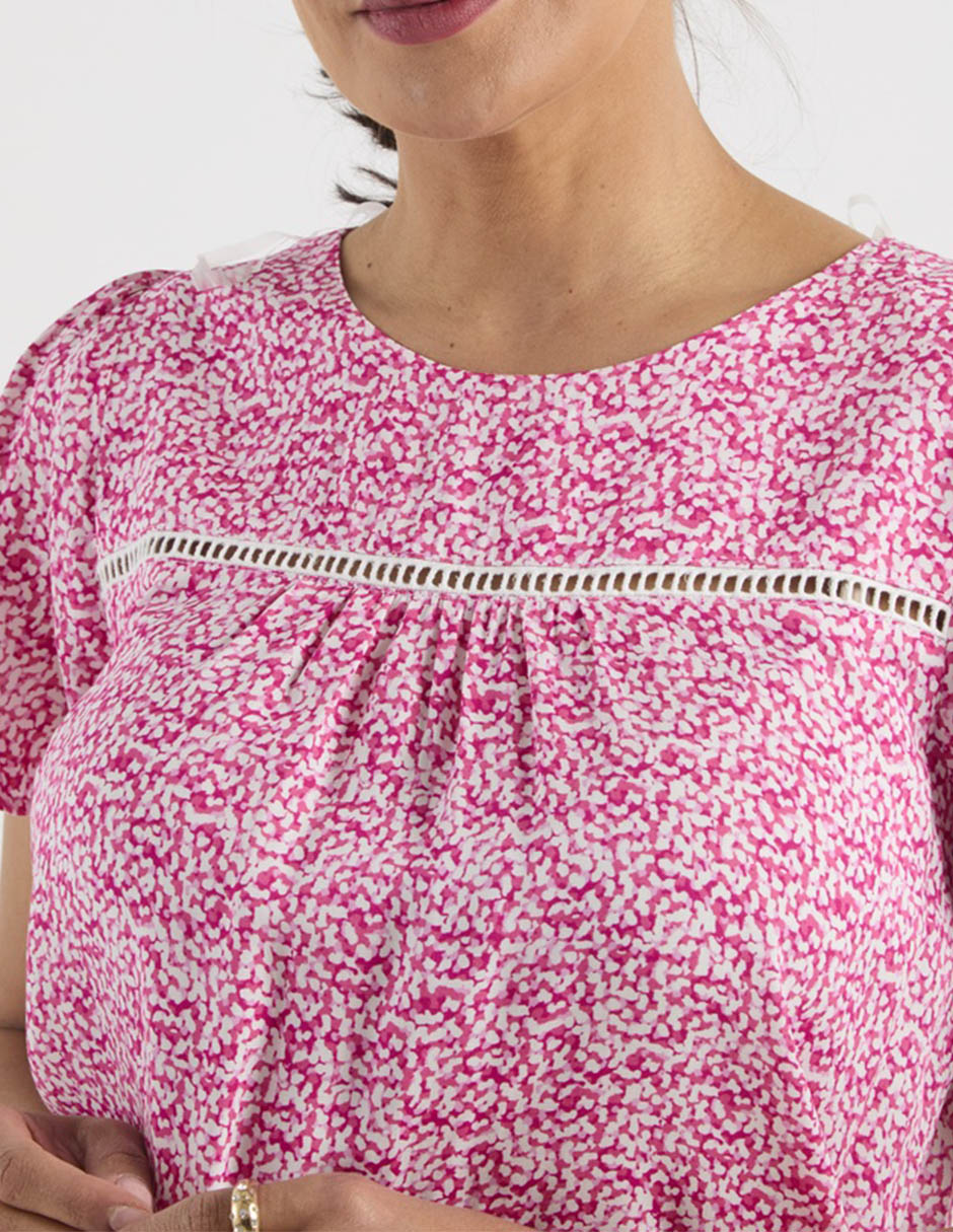 Blusa manga corta para mujer 4