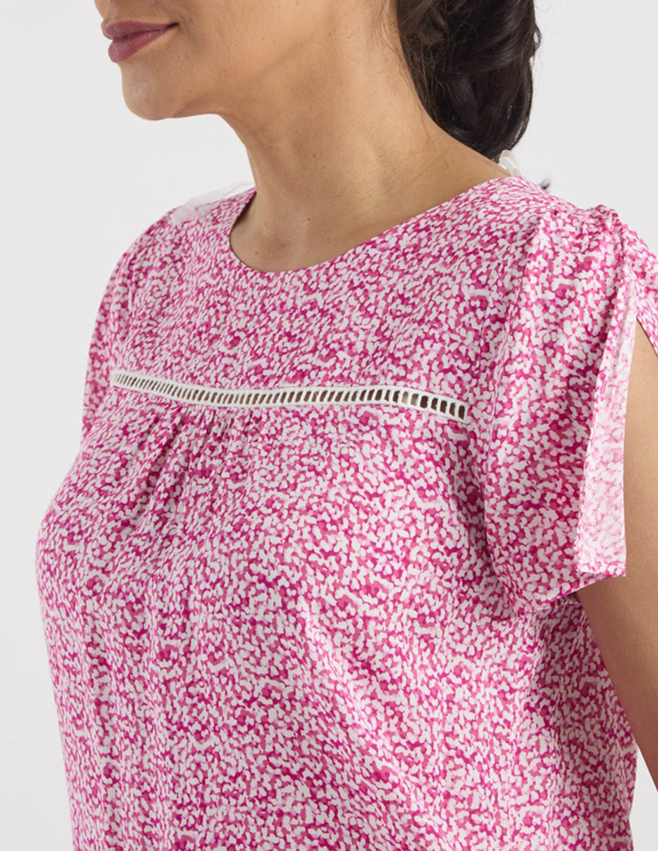 Blusa manga corta para mujer 5