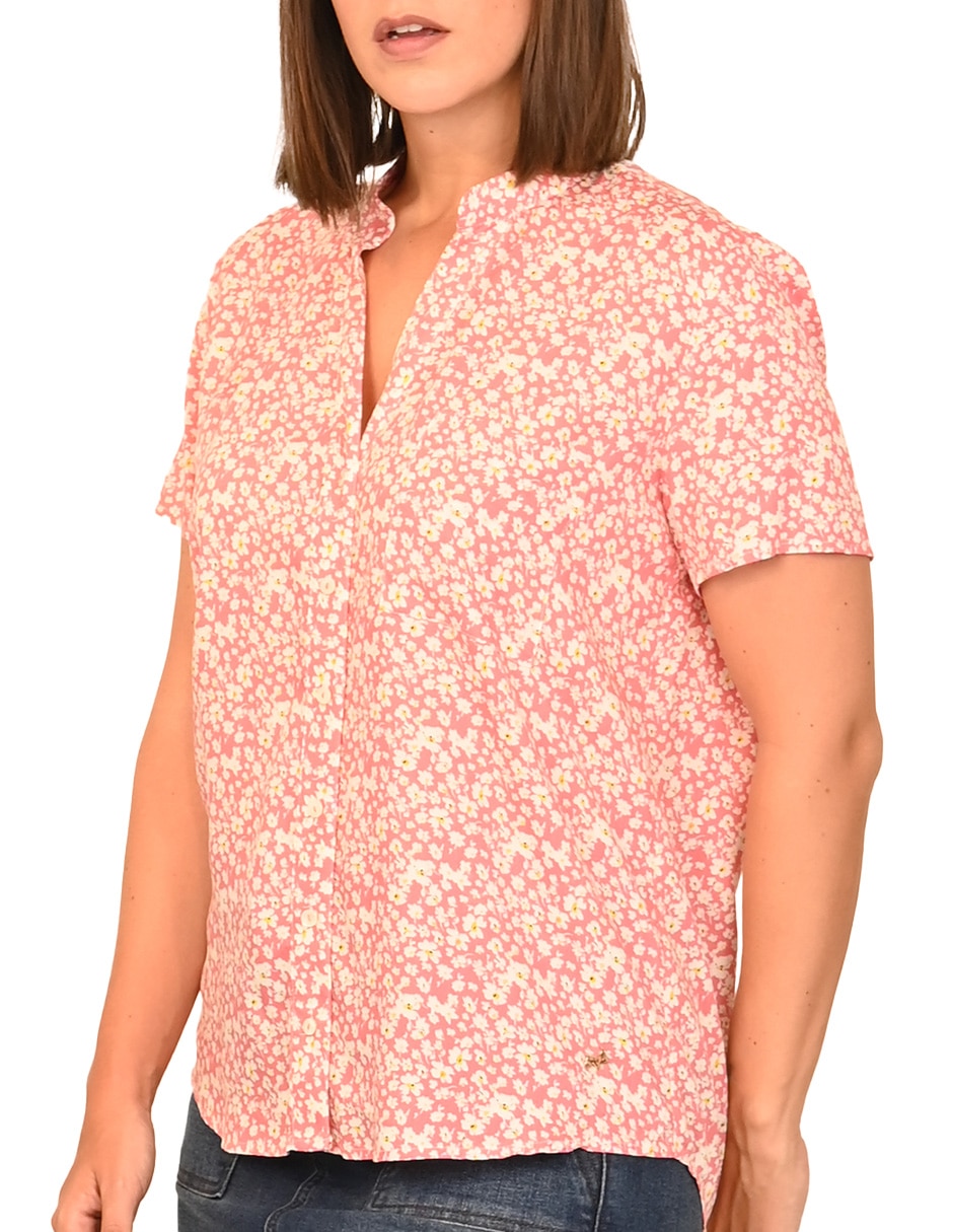 Blusa manga corta para mujer 4