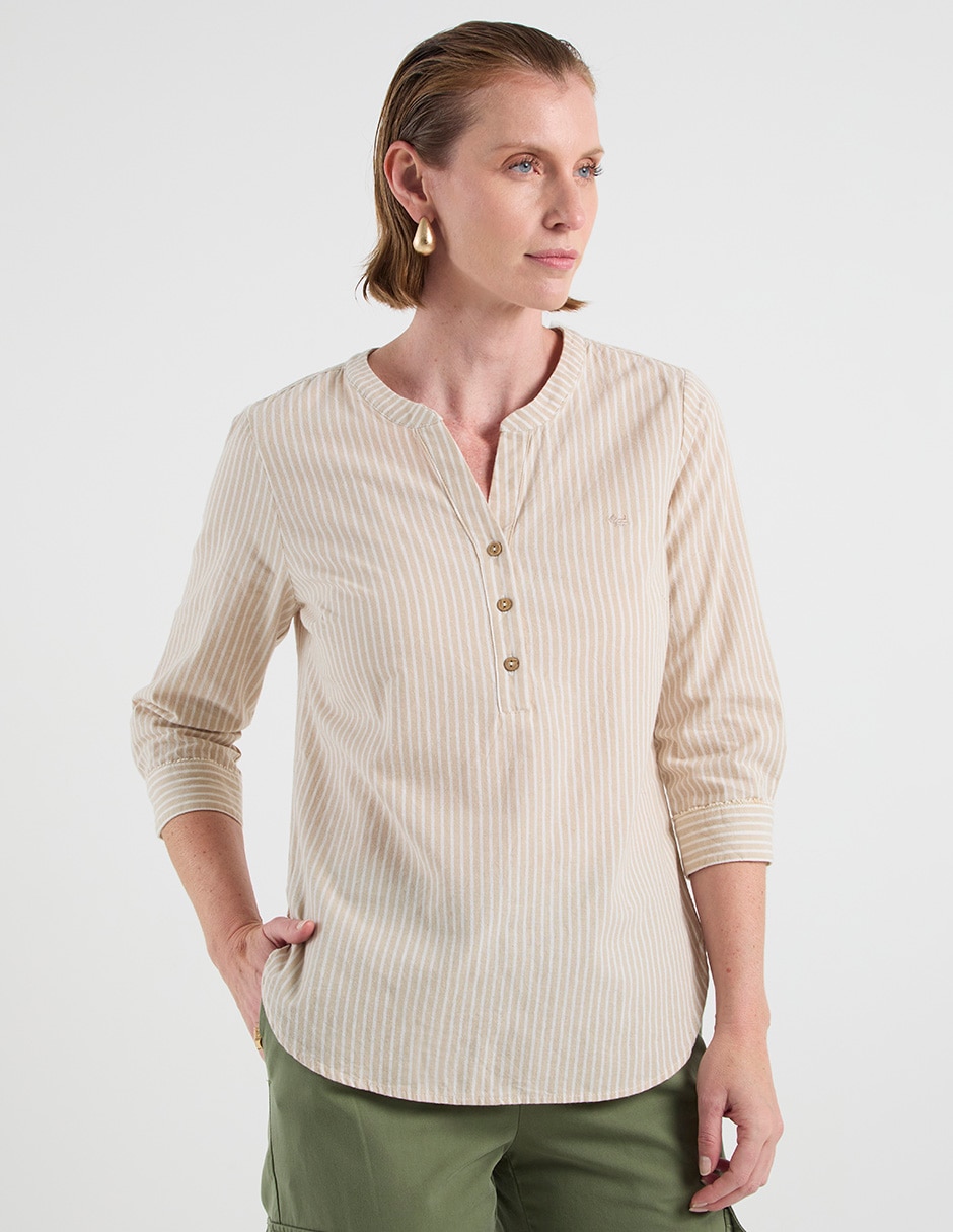 Blusa manga 3/4 para mujer