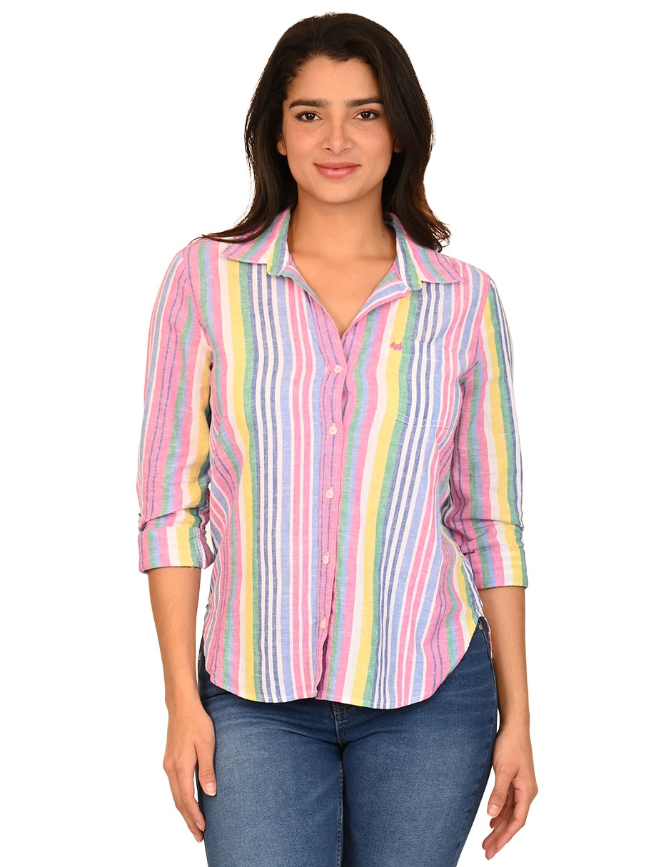 Blusa manga larga para mujer