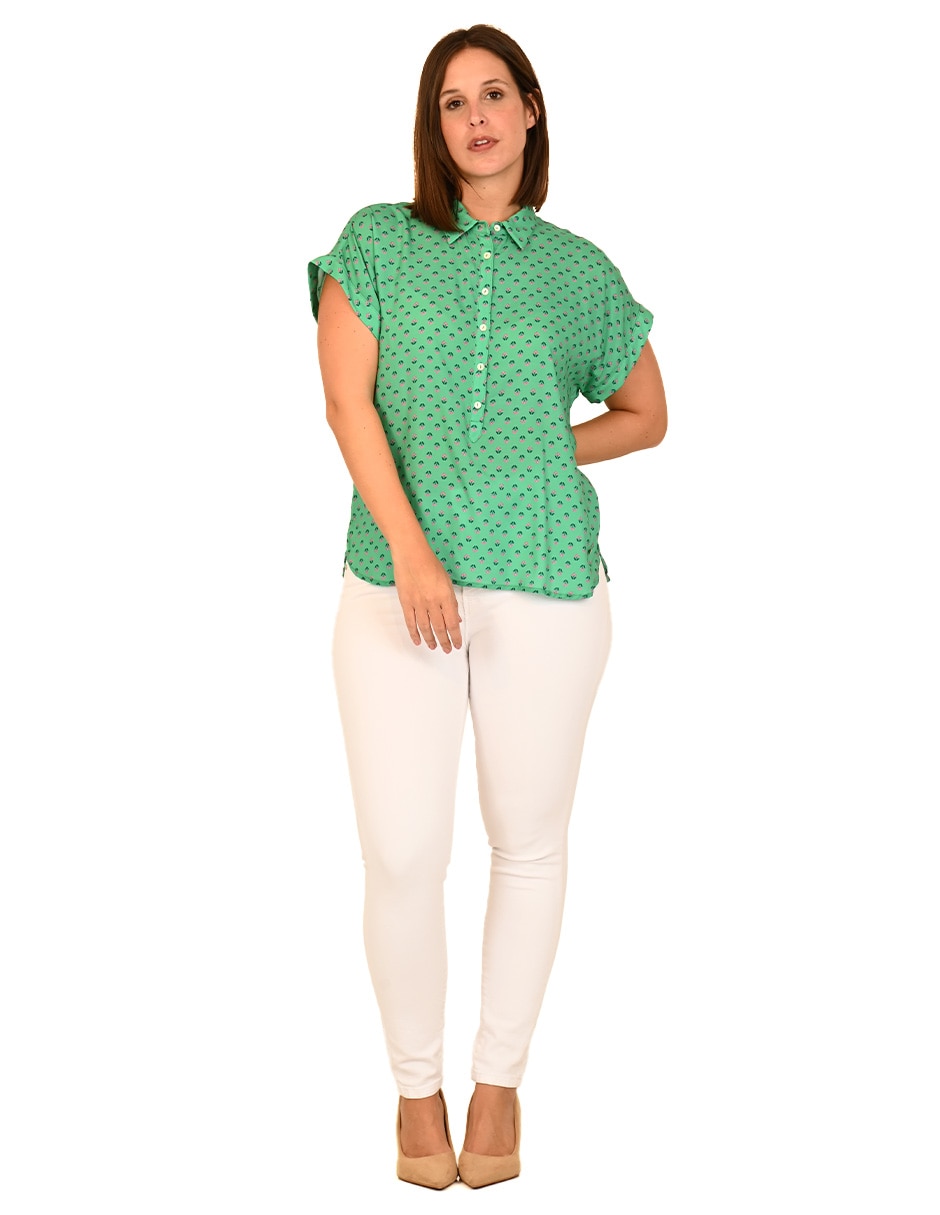Blusa manga corta para mujer 2