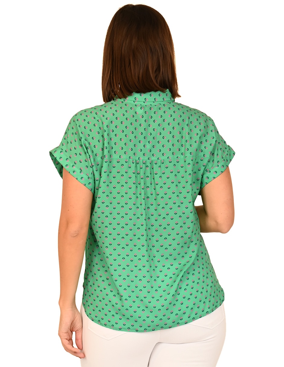 Blusa manga corta para mujer 3