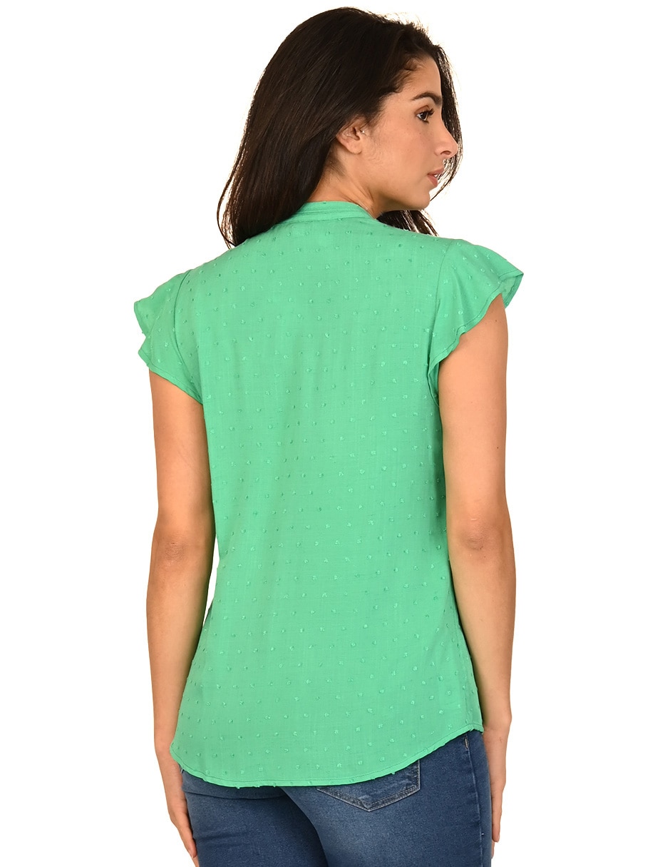 Blusa manga corta para mujer 3
