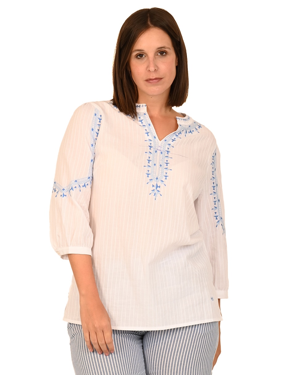 Blusa manga 3/4 para mujer