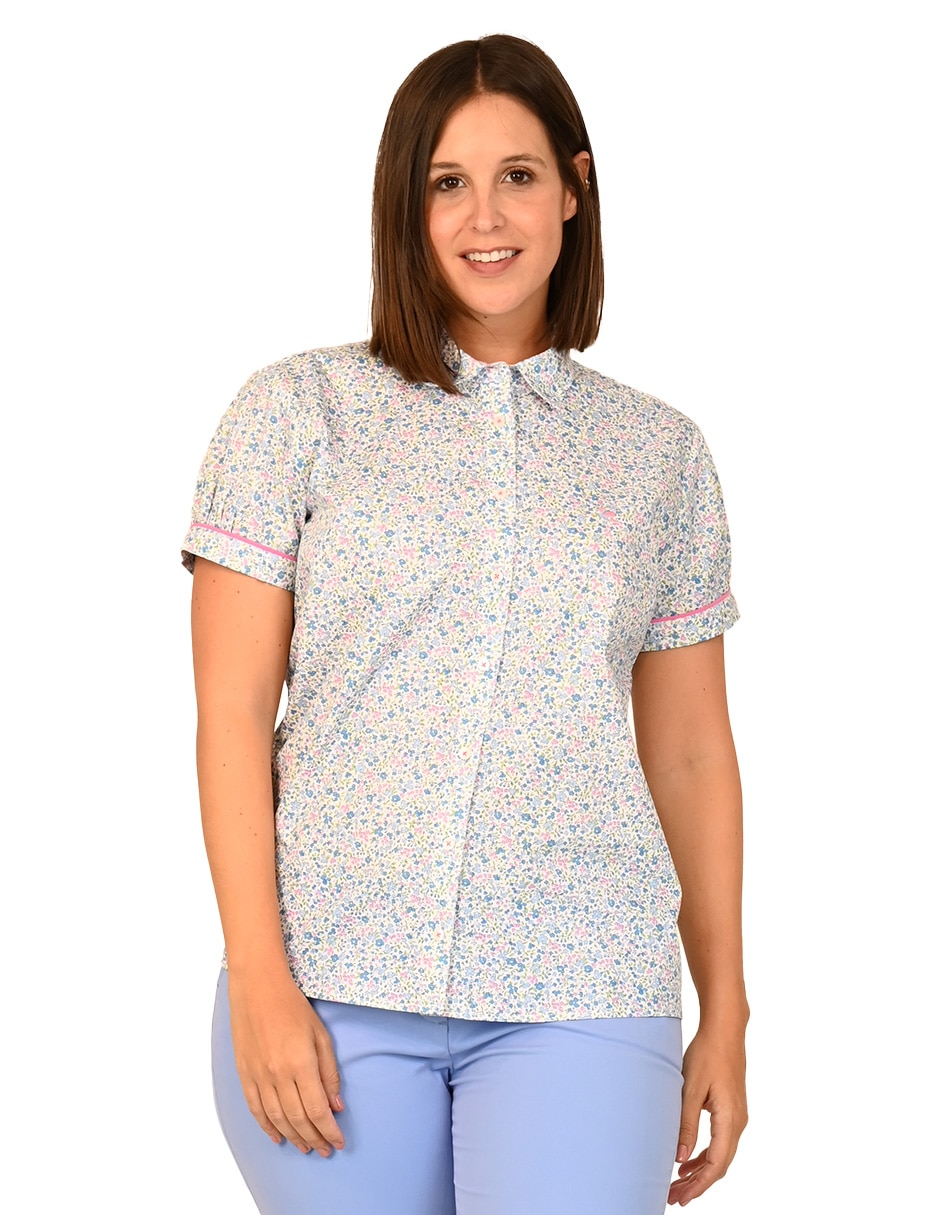 Blusa manga corta para mujer