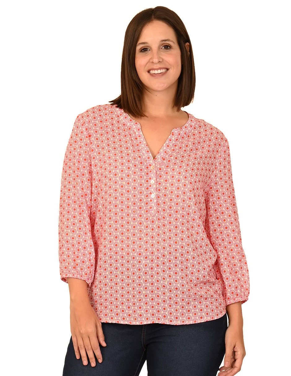 Blusa manga 3/4 para mujer