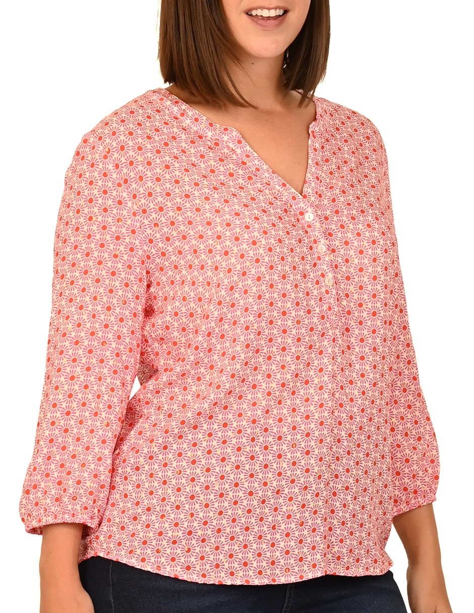 Blusa manga 3/4 para mujer 4