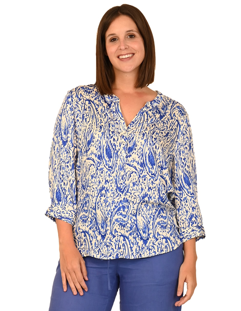 Blusa manga 3/4 para mujer