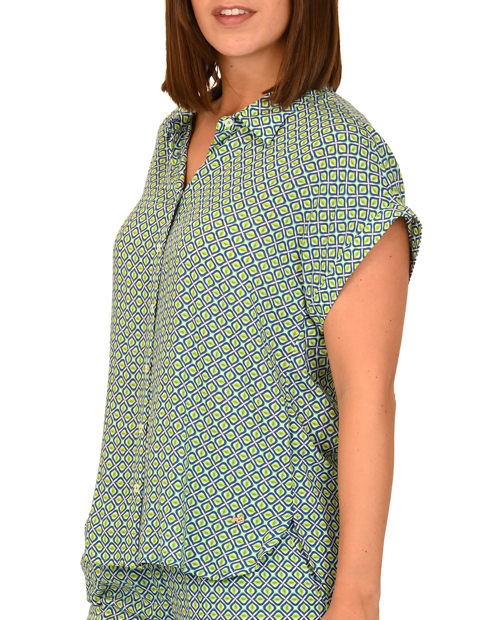 Blusa manga corta para mujer 4