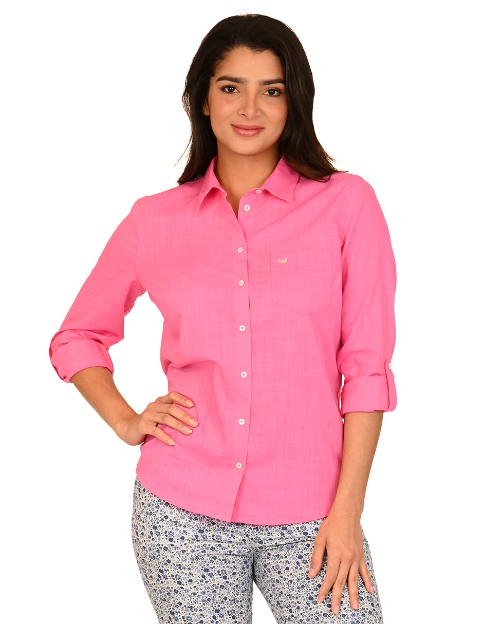 Blusa manga larga para mujer