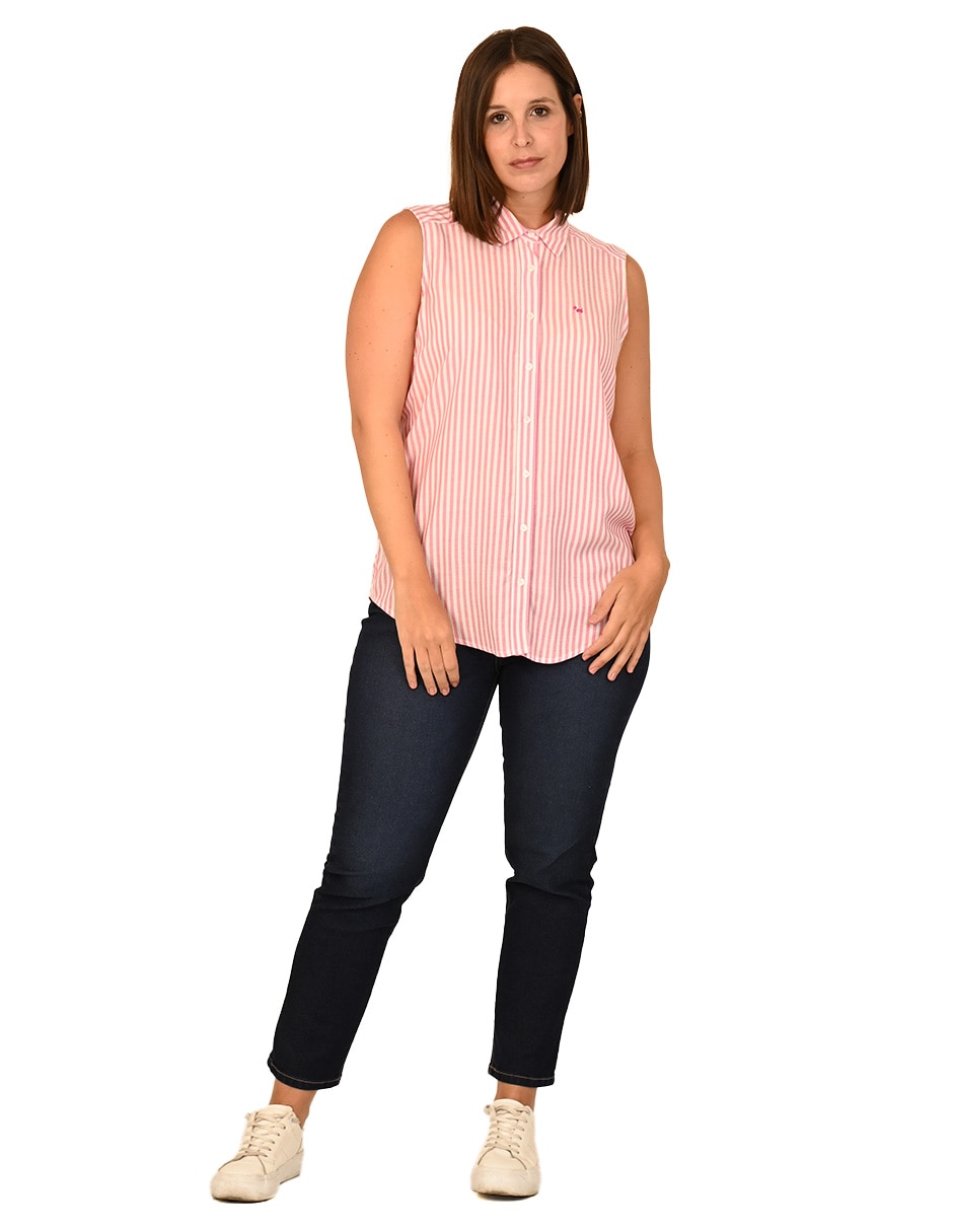 Blusa sin manga para mujer 2
