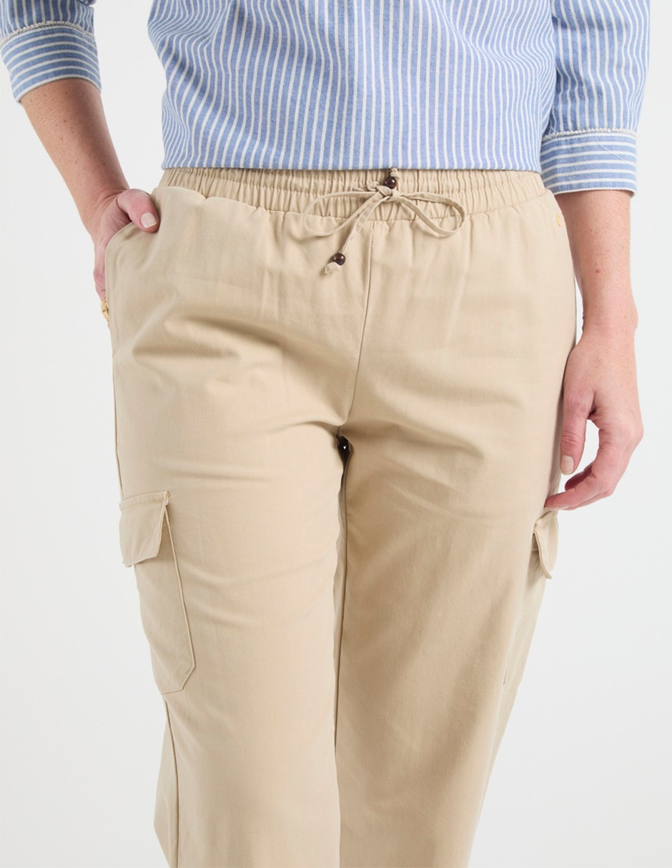 Pantalón cargo regular para mujer 5