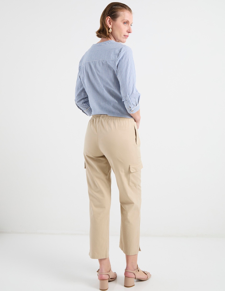 Pantalón cargo regular para mujer 6