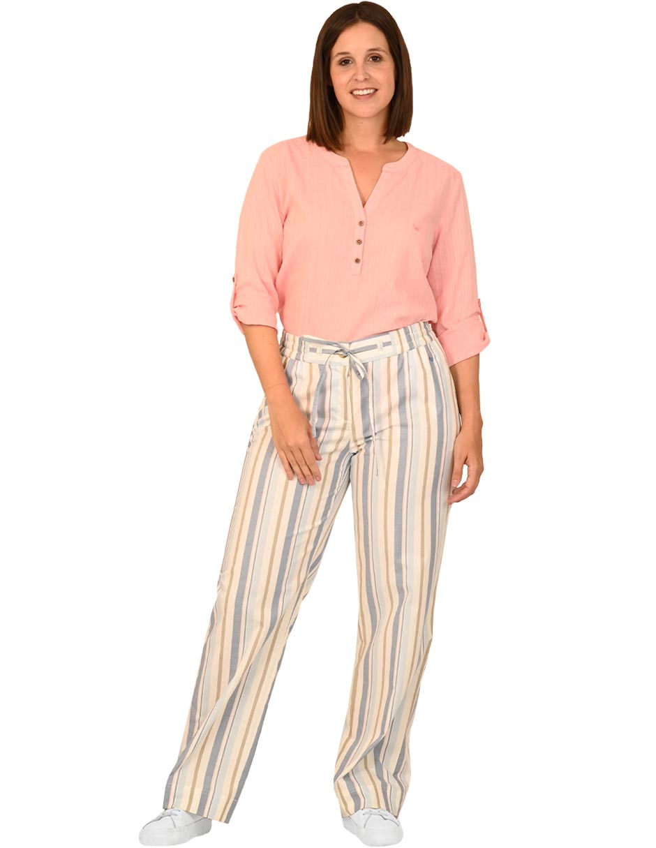 Pantalón acampanado amplio para mujer 2