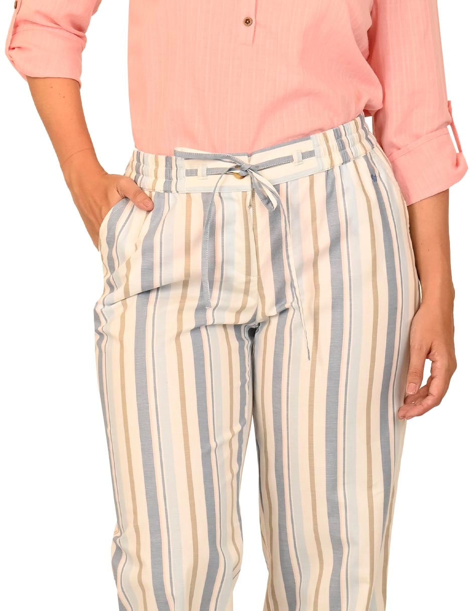 Pantalón acampanado amplio para mujer 4