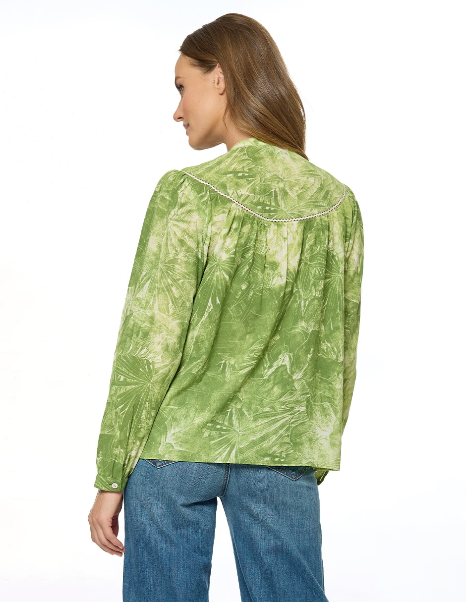 Blusa manga larga para mujer 4