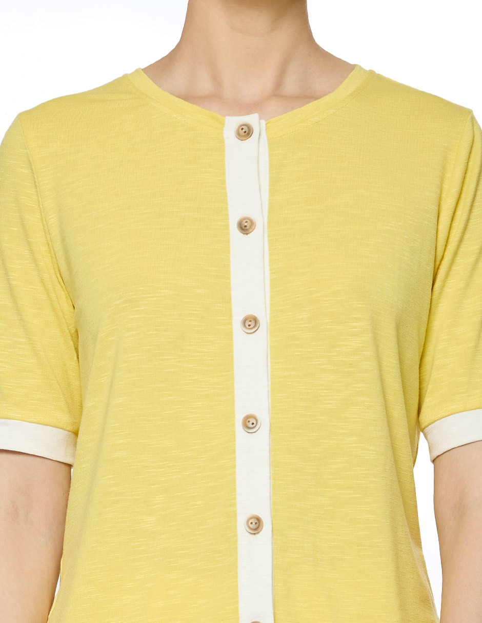 Blusa manga corta para mujer 5