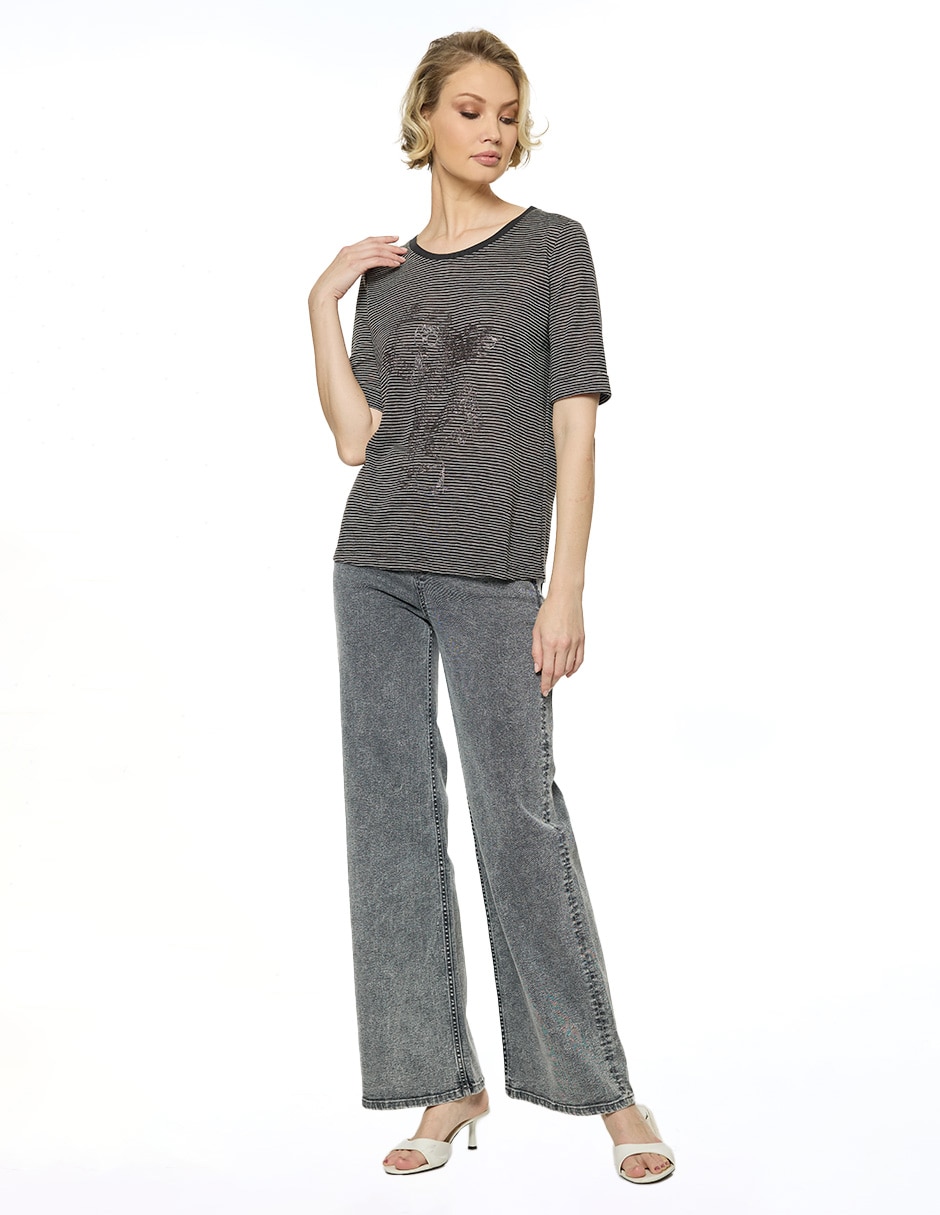 Blusa manga al codo para mujer 2