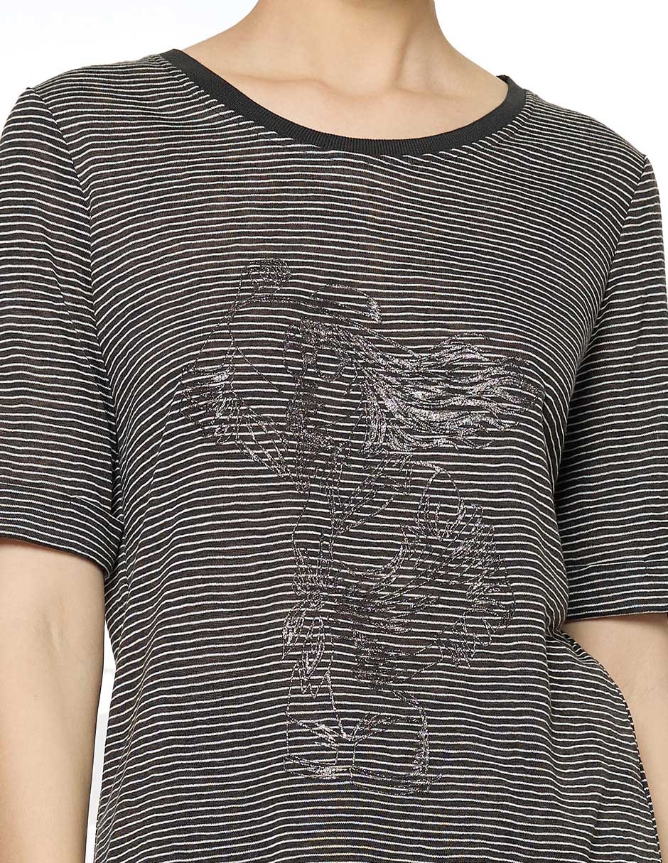 Blusa manga al codo para mujer 5