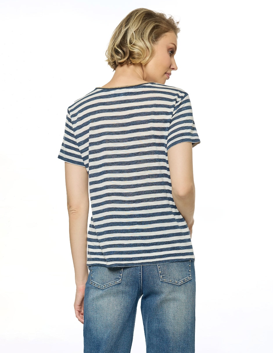 Blusa manga corta para mujer 4