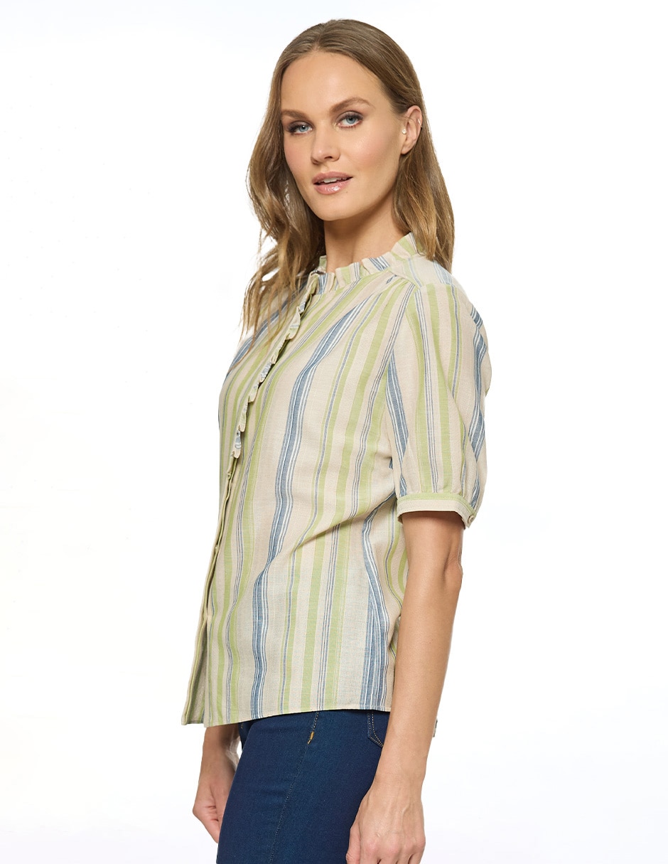 Blusa manga corta para mujer 3