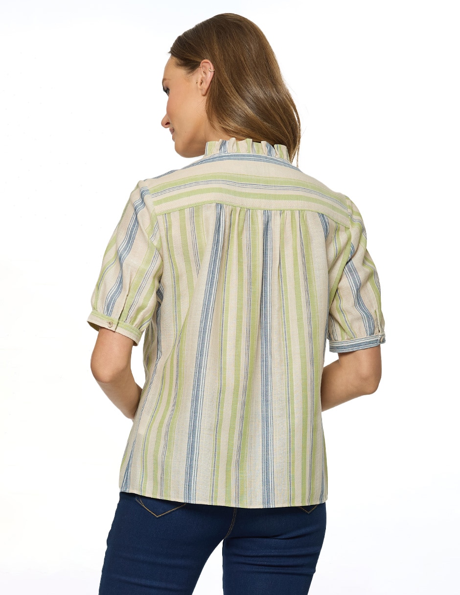Blusa manga corta para mujer 4