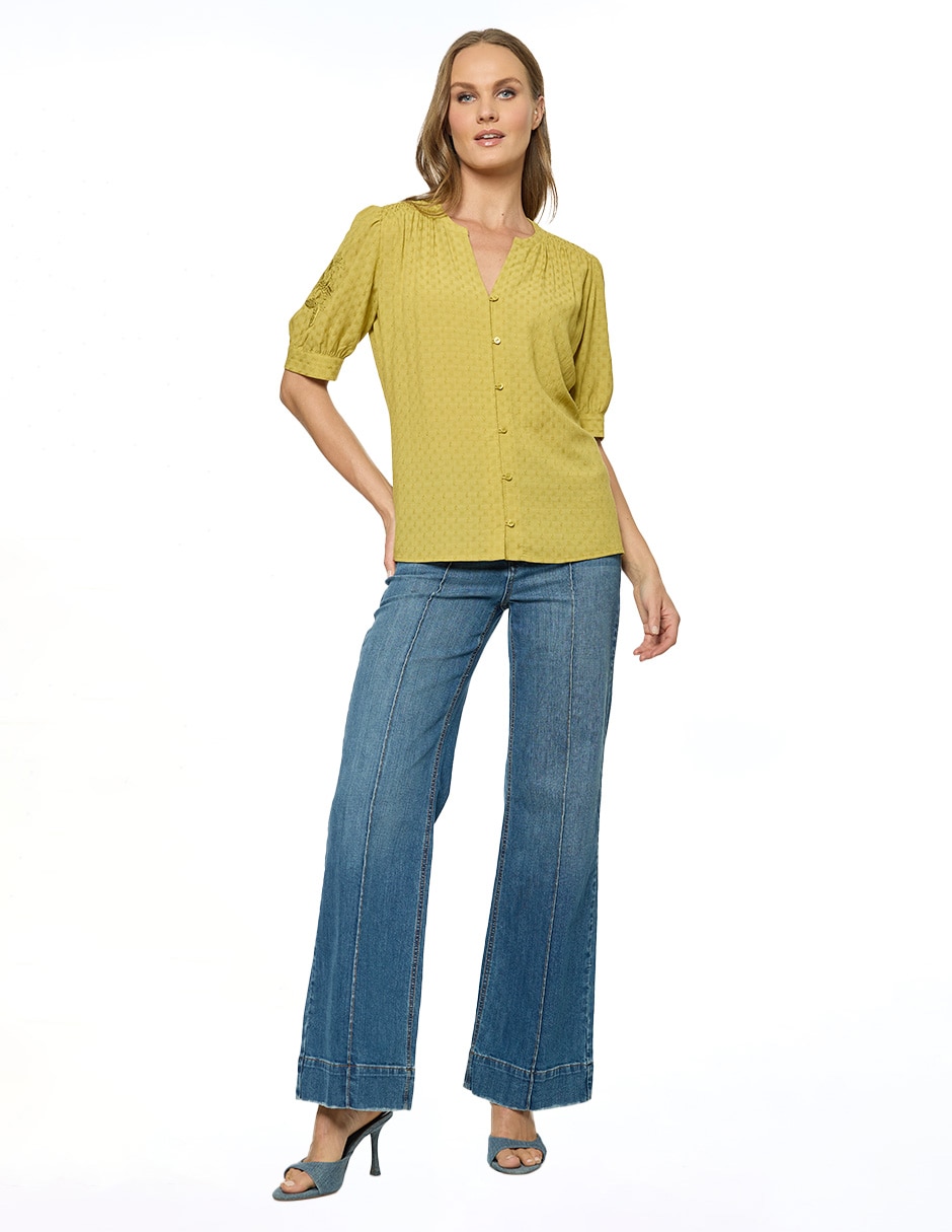 Blusa manga corta para mujer 2