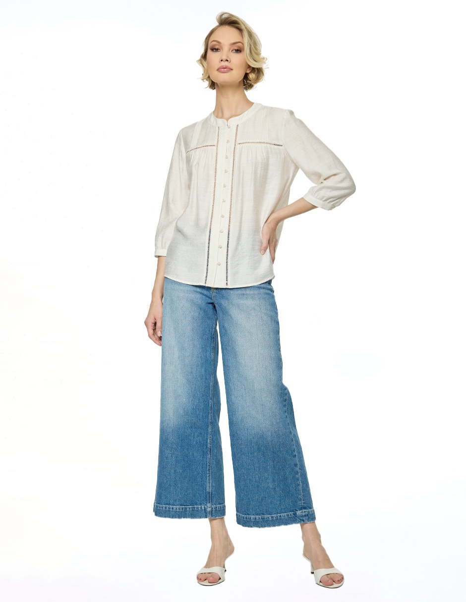 Blusa manga 3/4 para mujer 2
