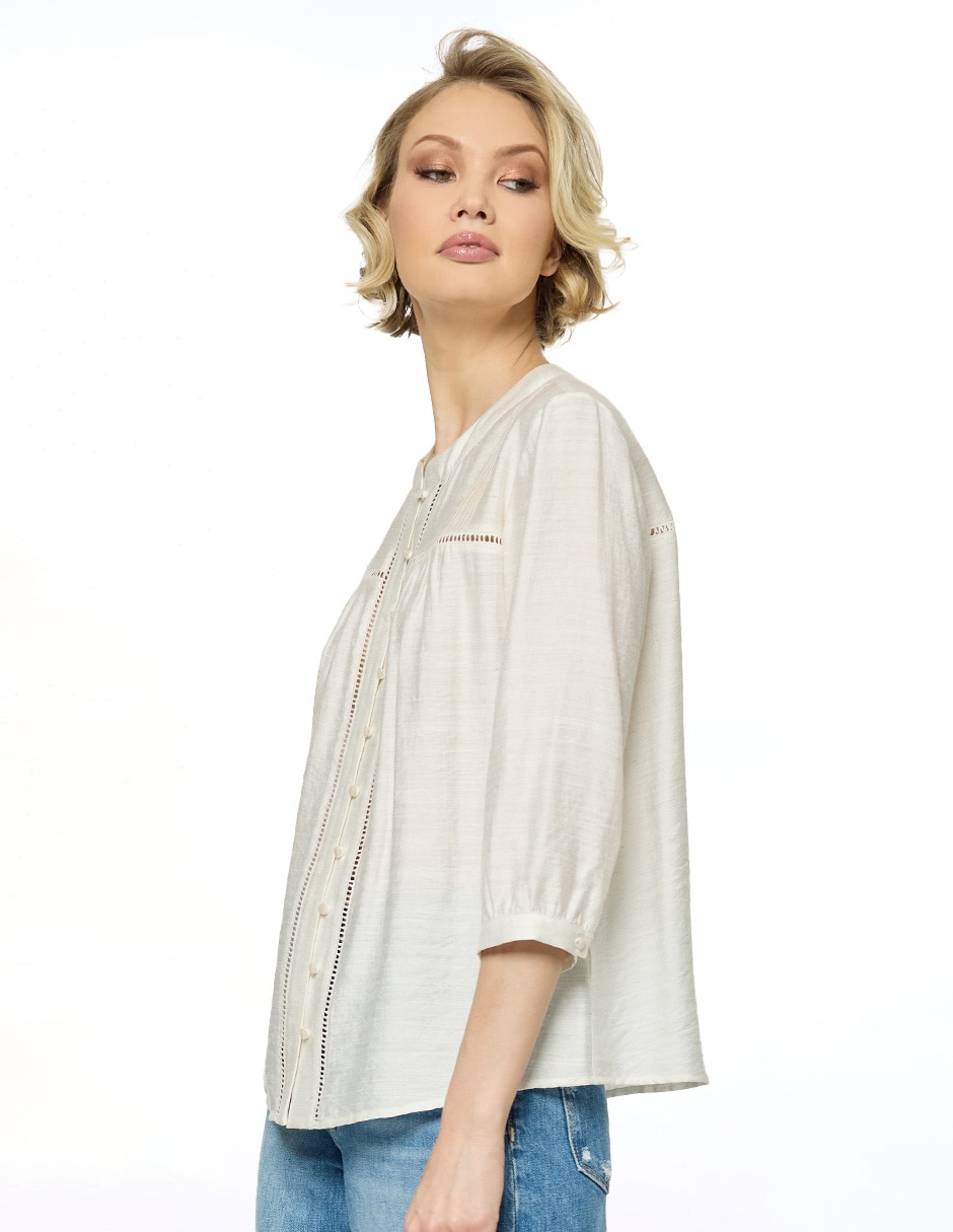 Blusa manga 3/4 para mujer 3