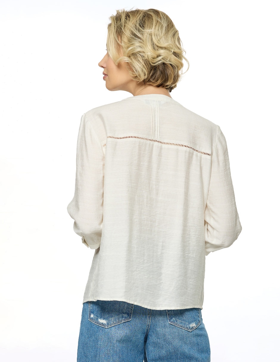 Blusa manga 3/4 para mujer 4