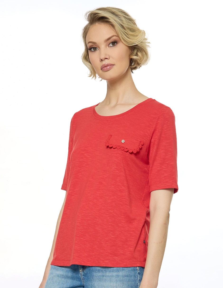 Blusa manga corta para mujer 3