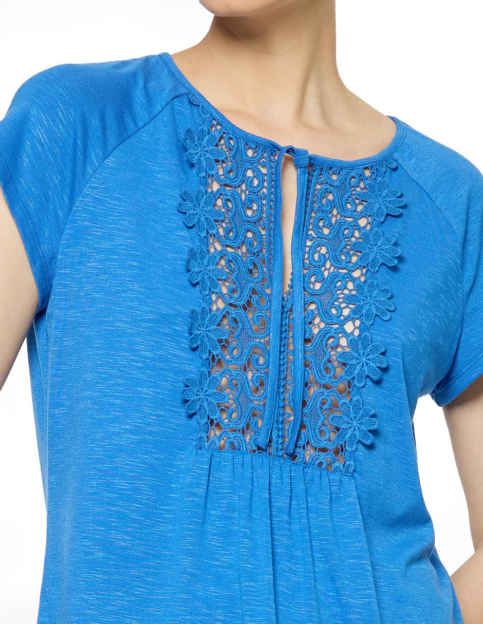 Blusa manga corta para mujer 5