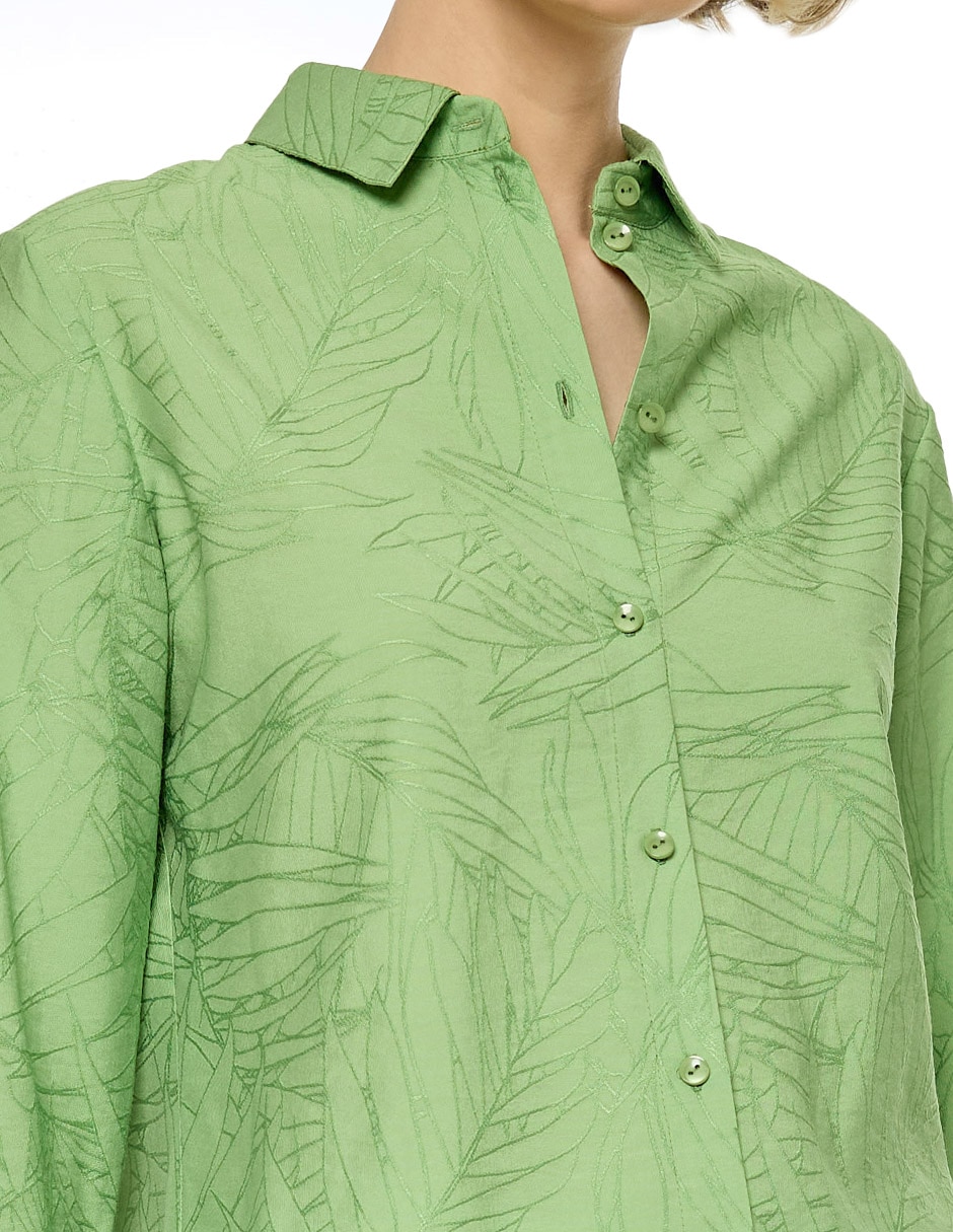 Blusa camisera manga 3/4 para mujer 5