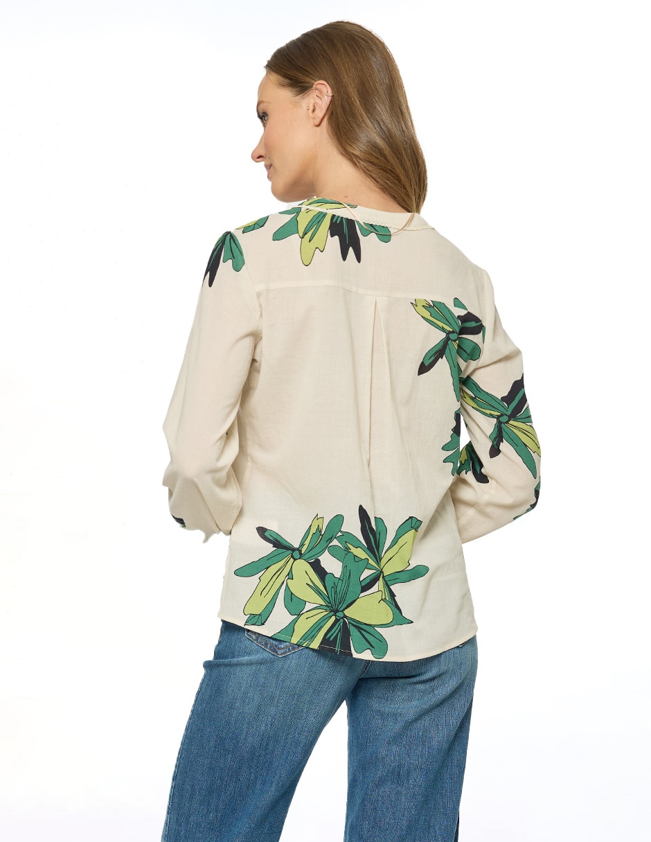 Blusa manga larga para mujer 4
